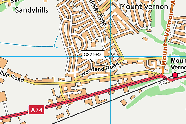 G32 9RX map - OS VectorMap District (Ordnance Survey) G32 9RX map - OS VectorMap District (Ordnance Survey)