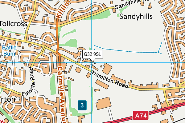 G32 9SL map - OS VectorMap District (Ordnance Survey) G32 9SL map - OS VectorMap District (Ordnance Survey)