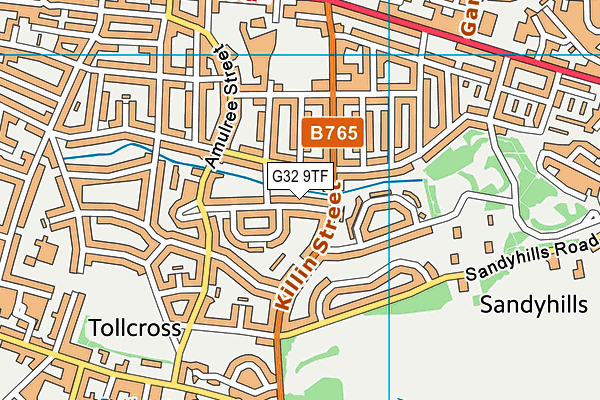 G32 9TF map - OS VectorMap District (Ordnance Survey) G32 9TF map - OS VectorMap District (Ordnance Survey)