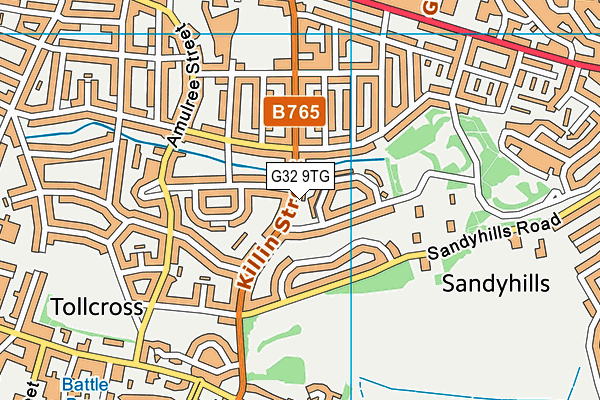 G32 9TG map - OS VectorMap District (Ordnance Survey) G32 9TG map - OS VectorMap District (Ordnance Survey)