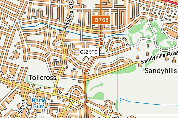G32 9TQ map - OS VectorMap District (Ordnance Survey) G32 9TQ map - OS VectorMap District (Ordnance Survey)