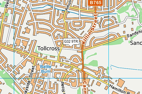 G32 9TR map - OS VectorMap District (Ordnance Survey) G32 9TR map - OS VectorMap District (Ordnance Survey)