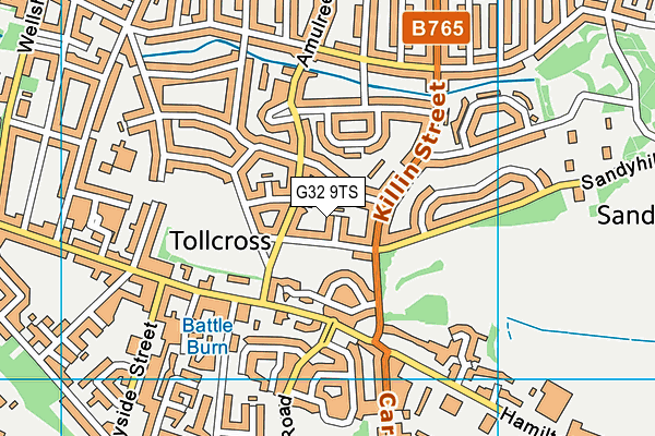 G32 9TS map - OS VectorMap District (Ordnance Survey) G32 9TS map - OS VectorMap District (Ordnance Survey)