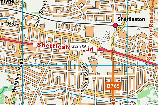 G32 9XA map - OS VectorMap District (Ordnance Survey) G32 9XA map - OS VectorMap District (Ordnance Survey)