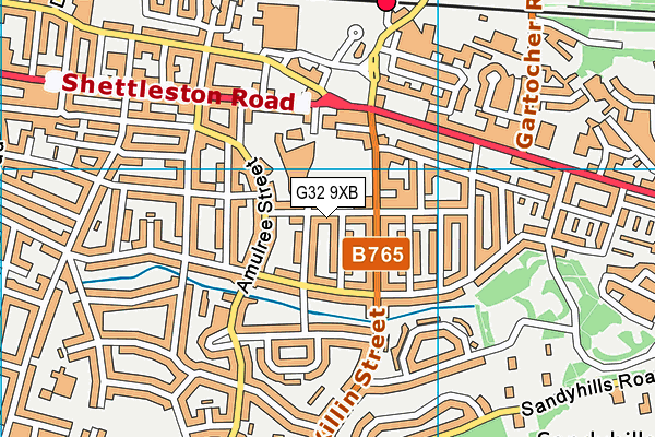 G32 9XB map - OS VectorMap District (Ordnance Survey) G32 9XB map - OS VectorMap District (Ordnance Survey)