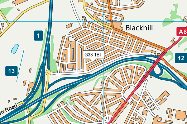 G33 1BT map - OS VectorMap District (Ordnance Survey) G33 1BT map - OS VectorMap District (Ordnance Survey)