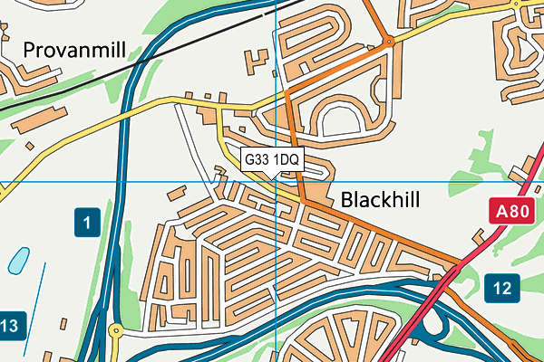 G33 1DQ map - OS VectorMap District (Ordnance Survey) G33 1DQ map - OS VectorMap District (Ordnance Survey)