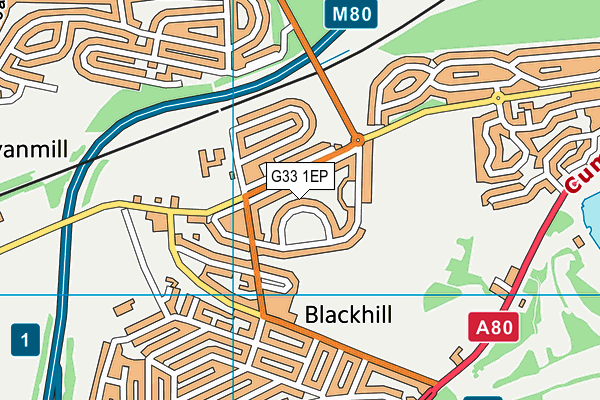 G33 1EP map - OS VectorMap District (Ordnance Survey) G33 1EP map - OS VectorMap District (Ordnance Survey)