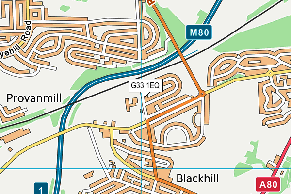 G33 1EQ map - OS VectorMap District (Ordnance Survey) G33 1EQ map - OS VectorMap District (Ordnance Survey)