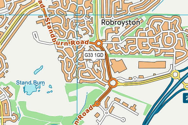 G33 1GD map - OS VectorMap District (Ordnance Survey) G33 1GD map - OS VectorMap District (Ordnance Survey)