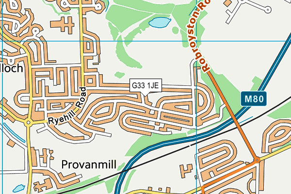 G33 1JE map - OS VectorMap District (Ordnance Survey) G33 1JE map - OS VectorMap District (Ordnance Survey)