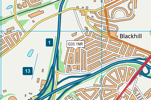 G33 1NR map - OS VectorMap District (Ordnance Survey) G33 1NR map - OS VectorMap District (Ordnance Survey)