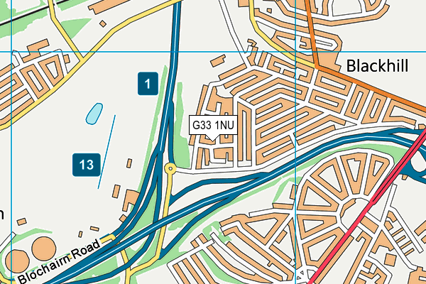 G33 1NU map - OS VectorMap District (Ordnance Survey) G33 1NU map - OS VectorMap District (Ordnance Survey)