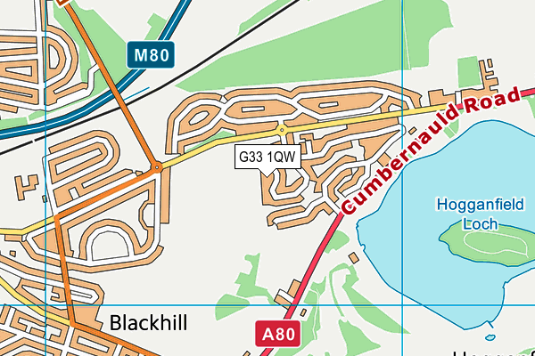 G33 1QW map - OS VectorMap District (Ordnance Survey) G33 1QW map - OS VectorMap District (Ordnance Survey)