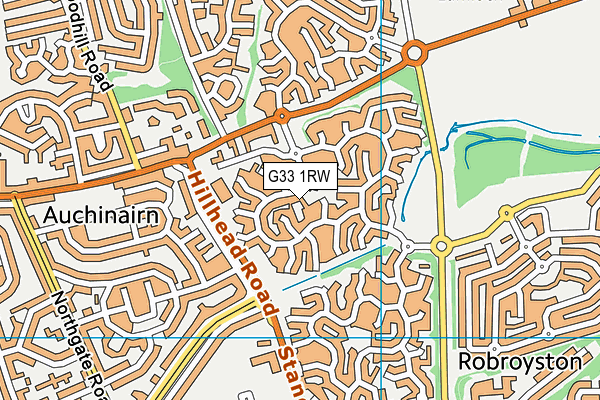 G33 1RW map - OS VectorMap District (Ordnance Survey) G33 1RW map - OS VectorMap District (Ordnance Survey)