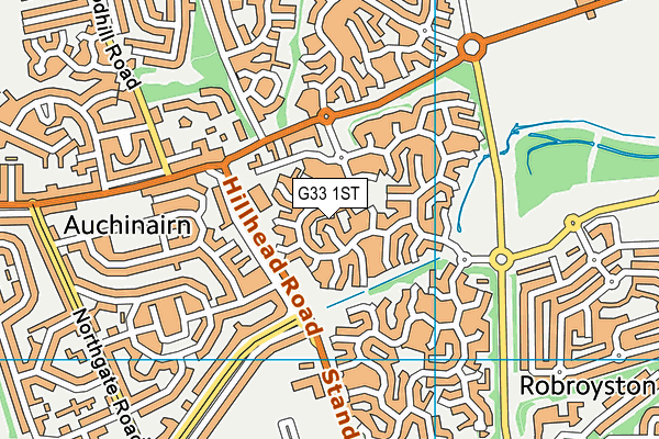 G33 1ST map - OS VectorMap District (Ordnance Survey)