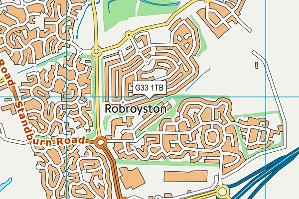 G33 1TB map - OS VectorMap District (Ordnance Survey)