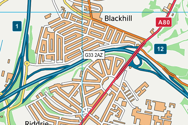 G33 2AZ map - OS VectorMap District (Ordnance Survey) G33 2AZ map - OS VectorMap District (Ordnance Survey)