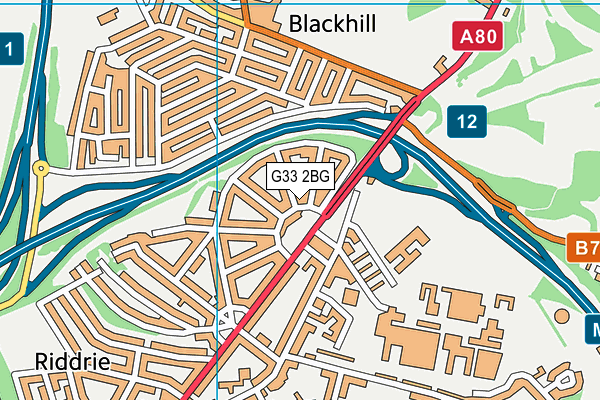 G33 2BG map - OS VectorMap District (Ordnance Survey) G33 2BG map - OS VectorMap District (Ordnance Survey)