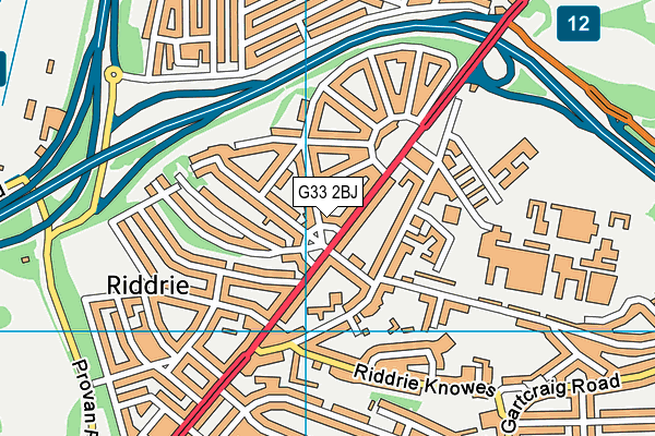 G33 2BJ map - OS VectorMap District (Ordnance Survey) G33 2BJ map - OS VectorMap District (Ordnance Survey)