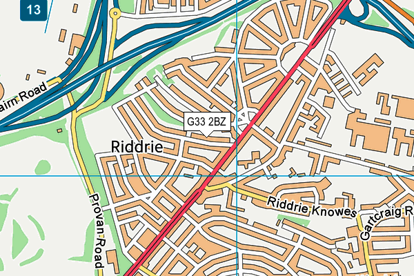 G33 2BZ map - OS VectorMap District (Ordnance Survey) G33 2BZ map - OS VectorMap District (Ordnance Survey)