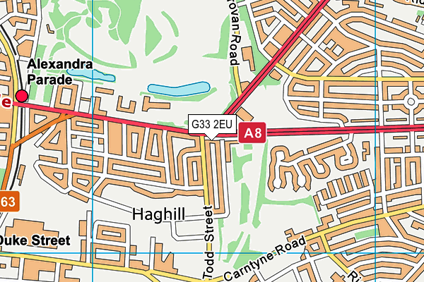 G33 2EU map - OS VectorMap District (Ordnance Survey) G33 2EU map - OS VectorMap District (Ordnance Survey)