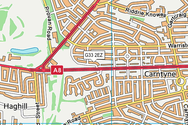 G33 2EZ map - OS VectorMap District (Ordnance Survey) G33 2EZ map - OS VectorMap District (Ordnance Survey)