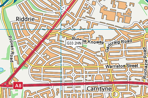 G33 2HN map - OS VectorMap District (Ordnance Survey) G33 2HN map - OS VectorMap District (Ordnance Survey)