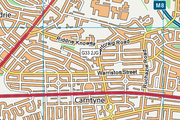 G33 2JG map - OS VectorMap District (Ordnance Survey) G33 2JG map - OS VectorMap District (Ordnance Survey)