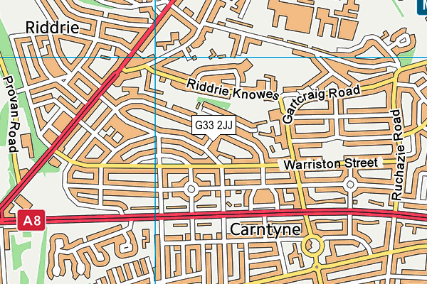 G33 2JJ map - OS VectorMap District (Ordnance Survey) G33 2JJ map - OS VectorMap District (Ordnance Survey)
