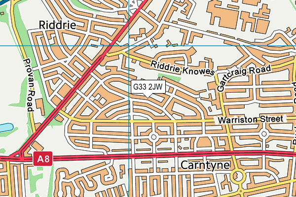 G33 2JW map - OS VectorMap District (Ordnance Survey) G33 2JW map - OS VectorMap District (Ordnance Survey)