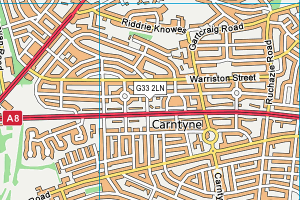 G33 2LN map - OS VectorMap District (Ordnance Survey) G33 2LN map - OS VectorMap District (Ordnance Survey)