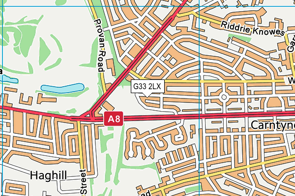 G33 2LX map - OS VectorMap District (Ordnance Survey) G33 2LX map - OS VectorMap District (Ordnance Survey)