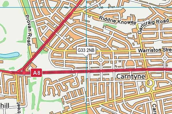 G33 2NB map - OS VectorMap District (Ordnance Survey) G33 2NB map - OS VectorMap District (Ordnance Survey)