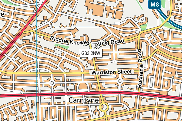 G33 2NW map - OS VectorMap District (Ordnance Survey) G33 2NW map - OS VectorMap District (Ordnance Survey)