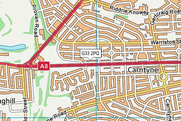 G33 2PQ map - OS VectorMap District (Ordnance Survey) G33 2PQ map - OS VectorMap District (Ordnance Survey)