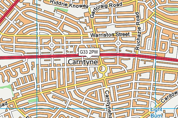 G33 2PW map - OS VectorMap District (Ordnance Survey) G33 2PW map - OS VectorMap District (Ordnance Survey)
