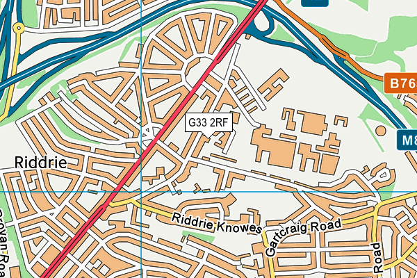 G33 2RF map - OS VectorMap District (Ordnance Survey)