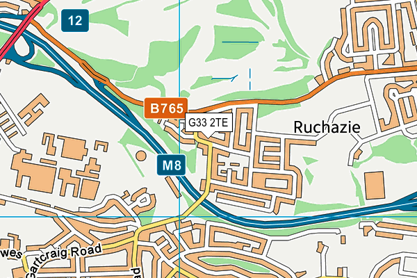 G33 2TE map - OS VectorMap District (Ordnance Survey) G33 2TE map - OS VectorMap District (Ordnance Survey)