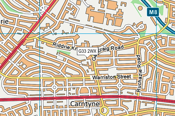 G33 2WX map - OS VectorMap District (Ordnance Survey) G33 2WX map - OS VectorMap District (Ordnance Survey)