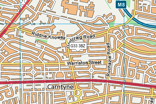 G33 3BZ map - OS VectorMap District (Ordnance Survey) G33 3BZ map - OS VectorMap District (Ordnance Survey)