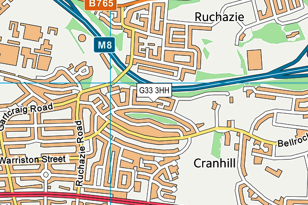 G33 3HH map - OS VectorMap District (Ordnance Survey) G33 3HH map - OS VectorMap District (Ordnance Survey)