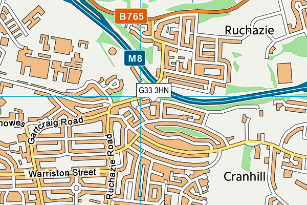 G33 3HN map - OS VectorMap District (Ordnance Survey) G33 3HN map - OS VectorMap District (Ordnance Survey)