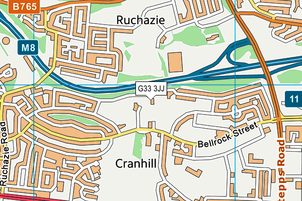 G33 3JJ map - OS VectorMap District (Ordnance Survey) G33 3JJ map - OS VectorMap District (Ordnance Survey)