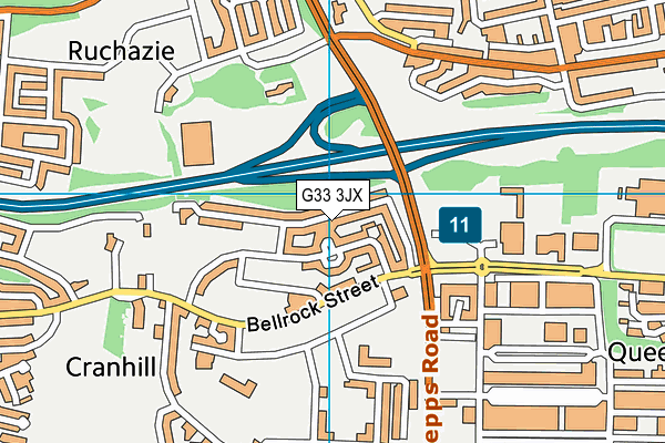 G33 3JX map - OS VectorMap District (Ordnance Survey) G33 3JX map - OS VectorMap District (Ordnance Survey)