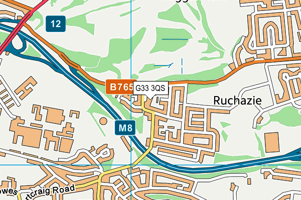 G33 3QS map - OS VectorMap District (Ordnance Survey) G33 3QS map - OS VectorMap District (Ordnance Survey)