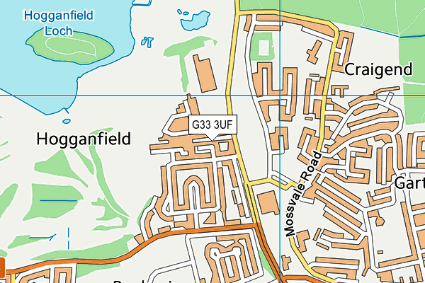 G33 3UF map - OS VectorMap District (Ordnance Survey) G33 3UF map - OS VectorMap District (Ordnance Survey)