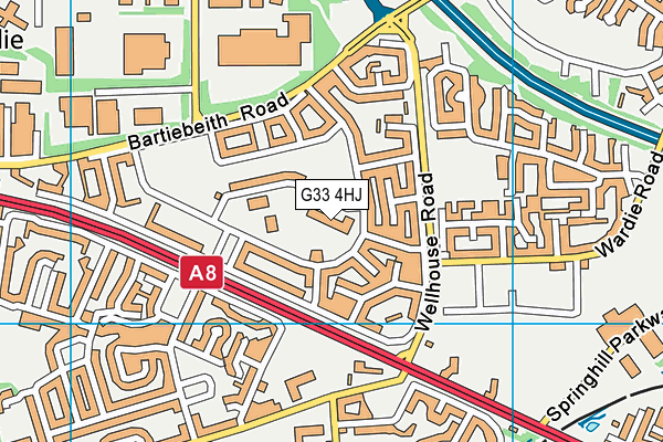 G33 4HJ map - OS VectorMap District (Ordnance Survey) G33 4HJ map - OS VectorMap District (Ordnance Survey)