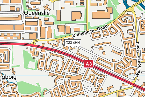 G33 4HN map - OS VectorMap District (Ordnance Survey) G33 4HN map - OS VectorMap District (Ordnance Survey)