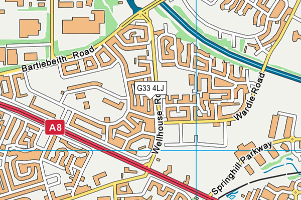 G33 4LJ map - OS VectorMap District (Ordnance Survey) G33 4LJ map - OS VectorMap District (Ordnance Survey)